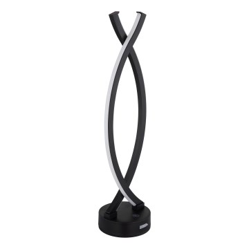 Globo - Lámpara de mesa táctil LED regulable LED/1W/3,7V 3000K 1800 mAh USB negra