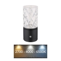 Globo - Lámpara de mesa táctil LED regulable LED/2,5W/3,7V 2700K/4000K/6500K 1800 mAh USB negra