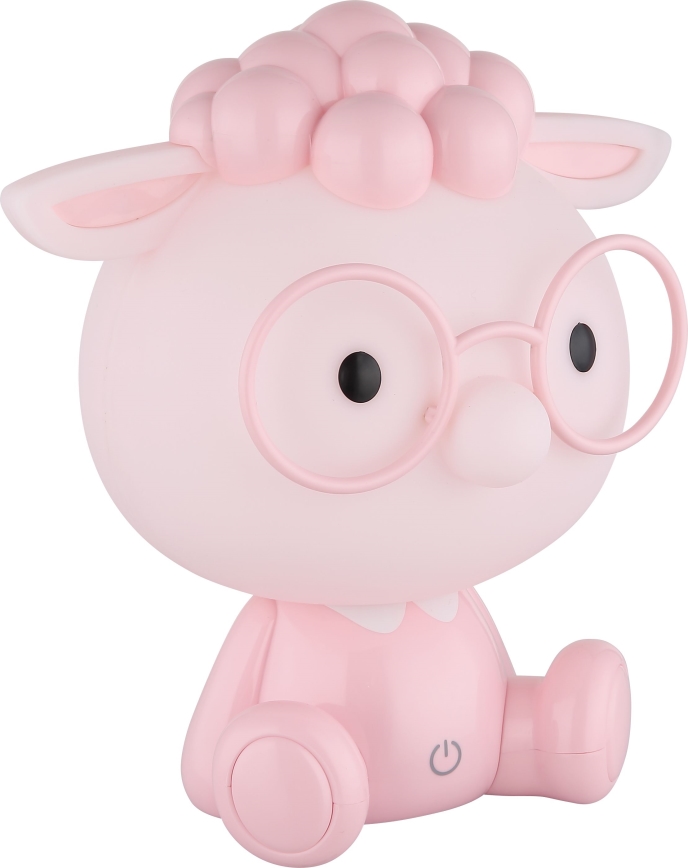 Globo - Lámpara de noche infantil LED regulable y recargable SHEEPY 1W/5V 500 mAh rosa