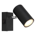 Globo - Lámpara de pared con foco 1xGU10/25W/230V negro