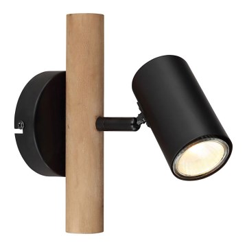 Globo - Lámpara de pared con foco 1xGU10/5W/230V madera/metal