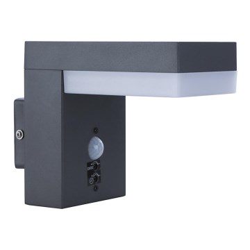 Globo - Lámpara de pared LED para exterior con sensor LED/9,5W/230V IP44