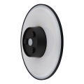 Globo - Lámpara de pared LED para exterior LED/15W/230V 3000/4000/6000K diámetro 25,2 cm IP44 negra