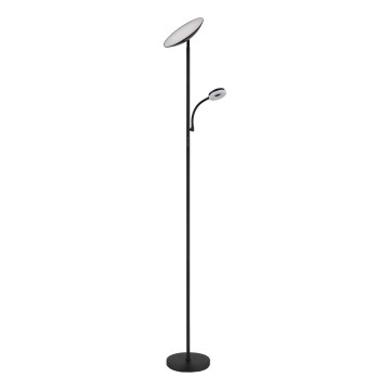 Globo - Lámpara de pie LED regulable LED/20W/230V+ LED/5W 3000/4000/6500K negro