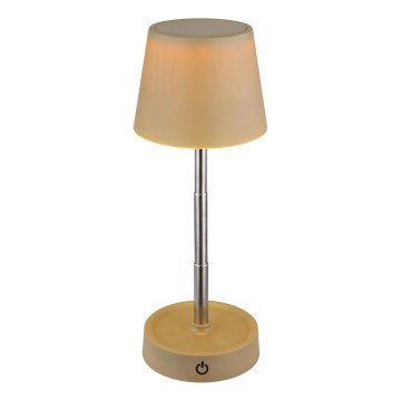 Globo - Lámpara de sobremesa LED recargable con control táctil y regulable LED/1,2W/3V 1200 mAh