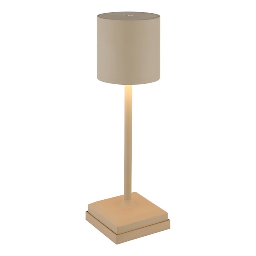 Globo - Lámpara de sobremesa LED regulable, táctil y recargable LED/1,5W/5V 2200 mAh beige
