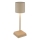 Globo - Lámpara de sobremesa LED regulable, táctil y recargable LED/1,5W/5V 2200 mAh beige