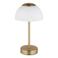 Globo - Lámpara de sobremesa recargable LED regulable LED/2,5W/5V 1800 mAh 2700K/4000K/6500K latón