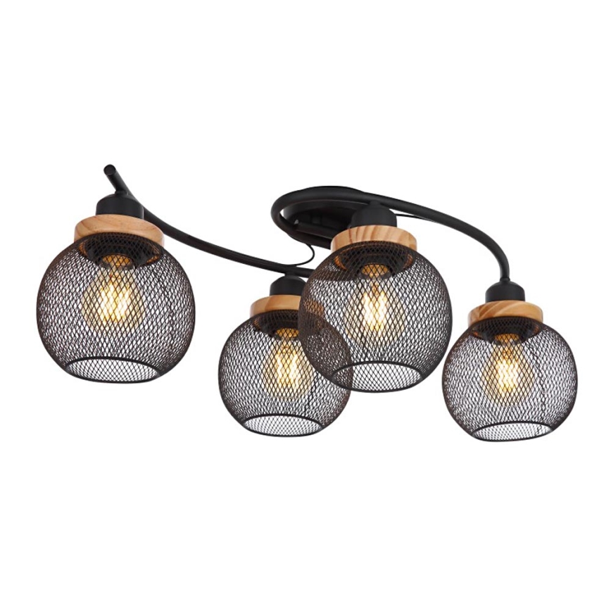 Globo - Lámpara de suspensión 4xE27/60W/230V