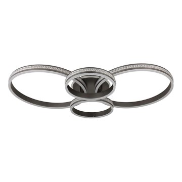 Globo - Lámpara de techo LED LED/39W/230V 2700/4500/6500K 106x60 cm antracita