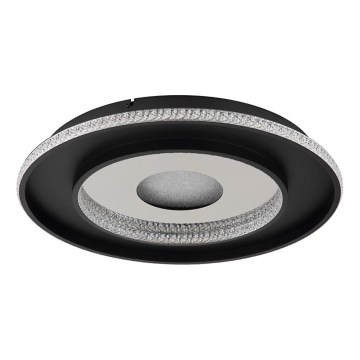 Globo - Lámpara de techo LED regulable LED/30W/230V 2700-6500K diámetro 52,5 cm negra + mando a distancia