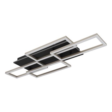 Globo - Lámpara de techo LED regulable LED/40W/230V 2700-6500K 32,5x87,5 cm negra + mando a distancia