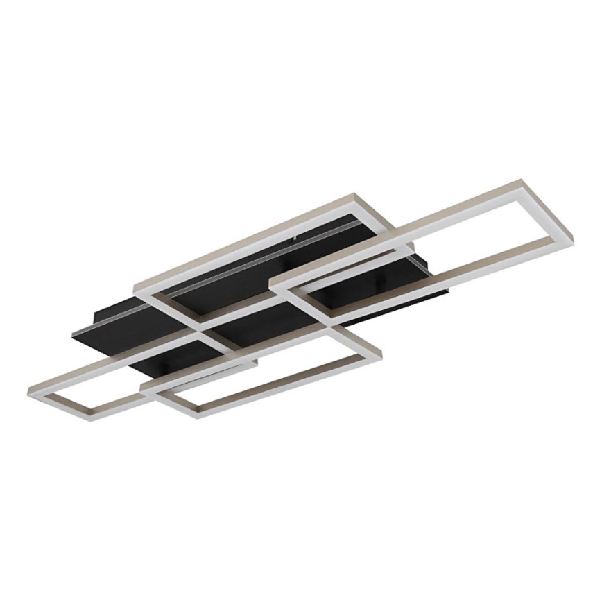 Globo - Lámpara de techo LED regulable LED/40W/230V 2700-6500K 32,5x87,5 cm negra + mando a distancia