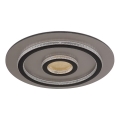 Globo - Lámpara de techo LED regulable LED/40W/230V 3000-6500K Ø 45 cm negra + mando a distancia
