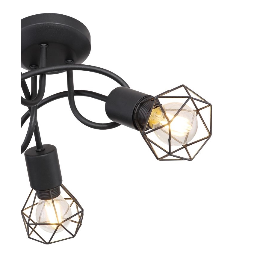 Globo - Lámpara de techo LED 3xE14/6W/230V negro