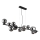 Globo - Lámpara LED colgante 13xG9/3,5W/230V ahumado/negro