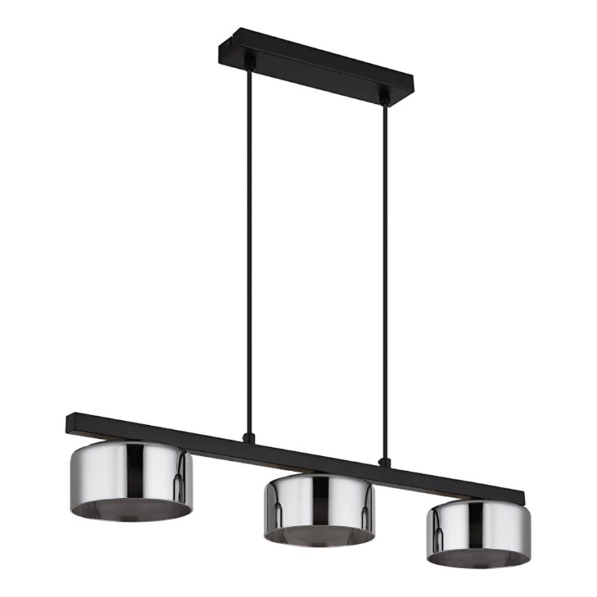Globo - Lámpara LED colgante 3xGX53/6W/230V ahumado/negro