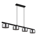 Globo - Lámpara LED colgante 4xGX53/6W/230V ahumado/negro