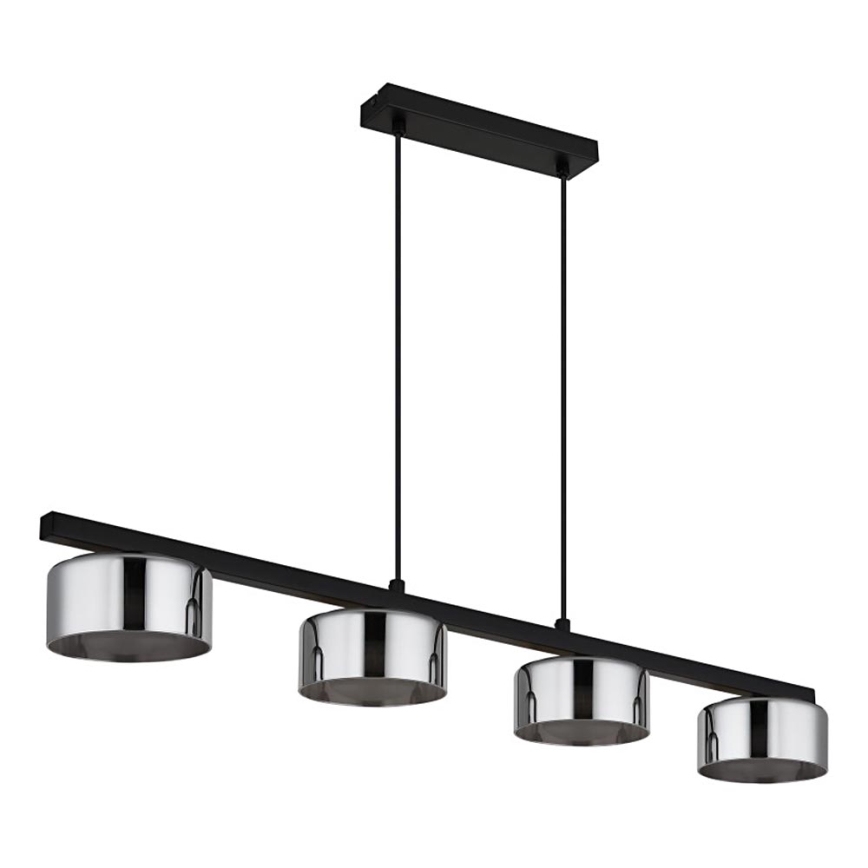 Globo - Lámpara LED colgante 4xGX53/6W/230V ahumado/negro
