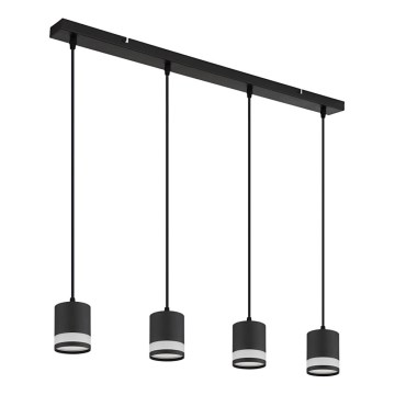 Globo - Lámpara LED colgante 4xGX53/7W/230V 3000K negro