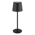 Globo - Lámpara LED de mesa táctil para exterior regulable LED/2W/5V 3000/4000/6000K 2200 mAh IP44 negro