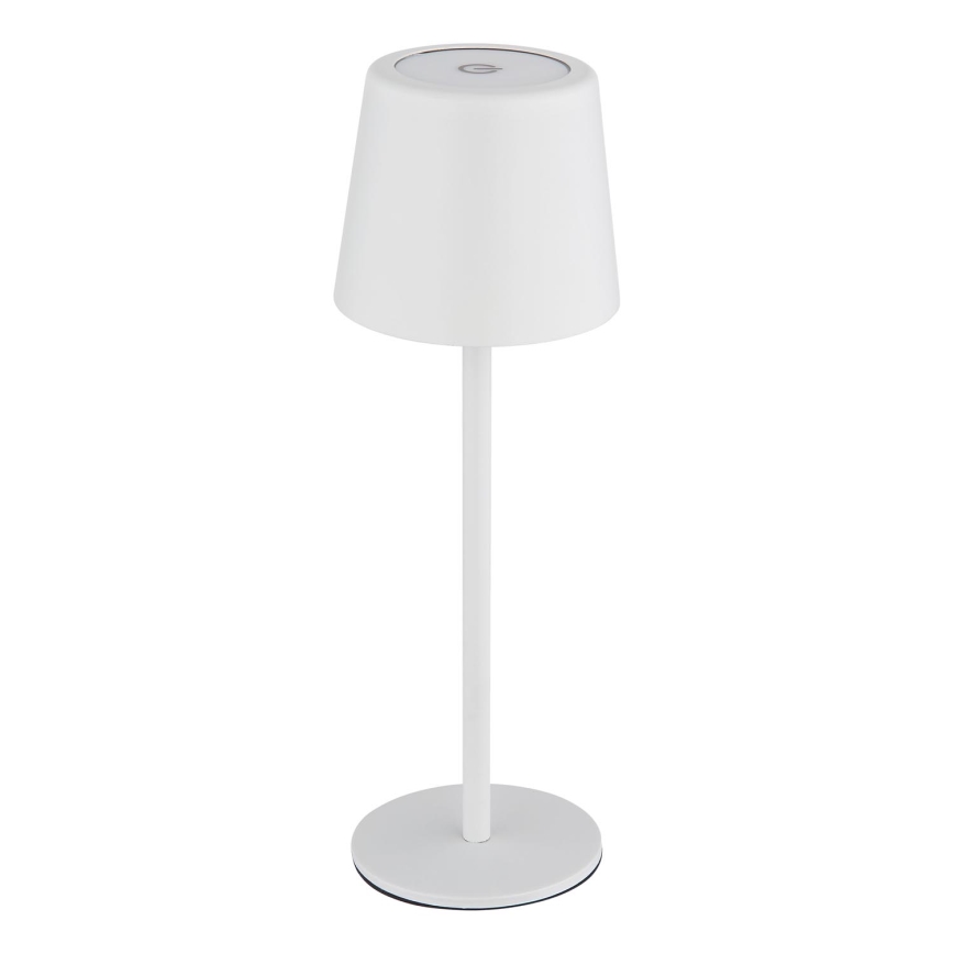 Globo - Lámpara LED de mesa táctil recargable para exterior regulable VAN. 2W/5V 2200 mAh IP44 color blanco
