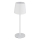Globo - Lámpara LED de mesa táctil recargable para exterior regulable VAN. 2W/5V 2200 mAh IP44 color blanco
