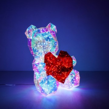 Globo - Lámpara LED decorativa de mesa en caja de regalo LED/6W/5V USB Oso