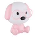 Globo - Lámpara nocturna infantil recargable LED regulable LED/1W/5V 500 mAh rosa
