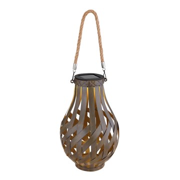 Globo - Lámpara solar LED LED/0,06W/3V IP44 bambú