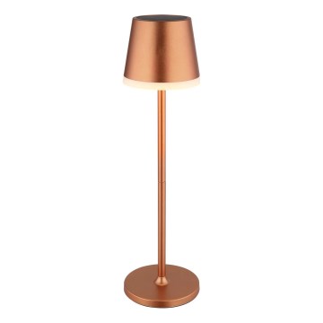 Globo - Lámpara solar LED LED/0,6W/3V 3000K IP44 1200 mAh cobre