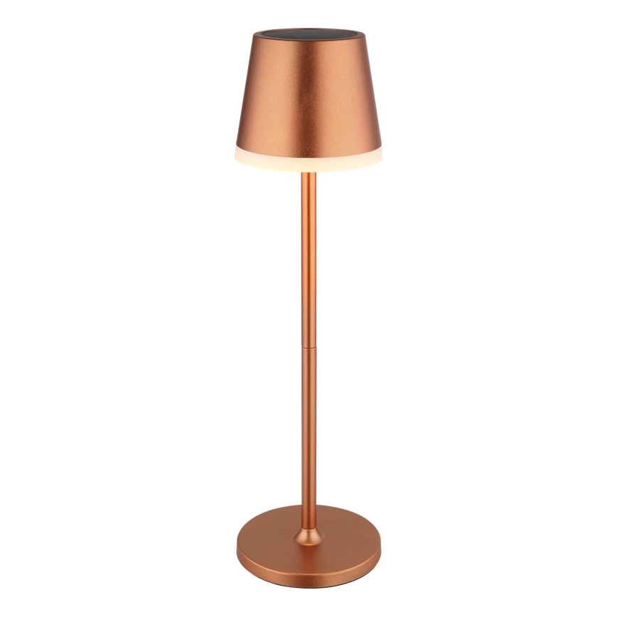 Globo - Lámpara solar LED LED/0,6W/3V 3000K IP44 1200 mAh cobre