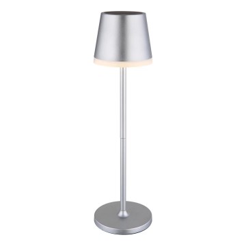 Globo - Lámpara solar LED LED/0,6W/3V 3000K IP44 1200 mAh cromo mate