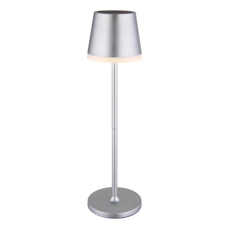 Globo - Lámpara solar LED LED/0,6W/3V 3000K IP44 1200 mAh cromo mate