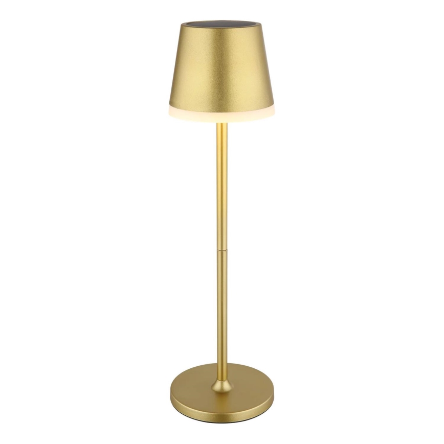 Globo - Lámpara solar LED LED/0,6W/3V 3000K IP44 dorado
