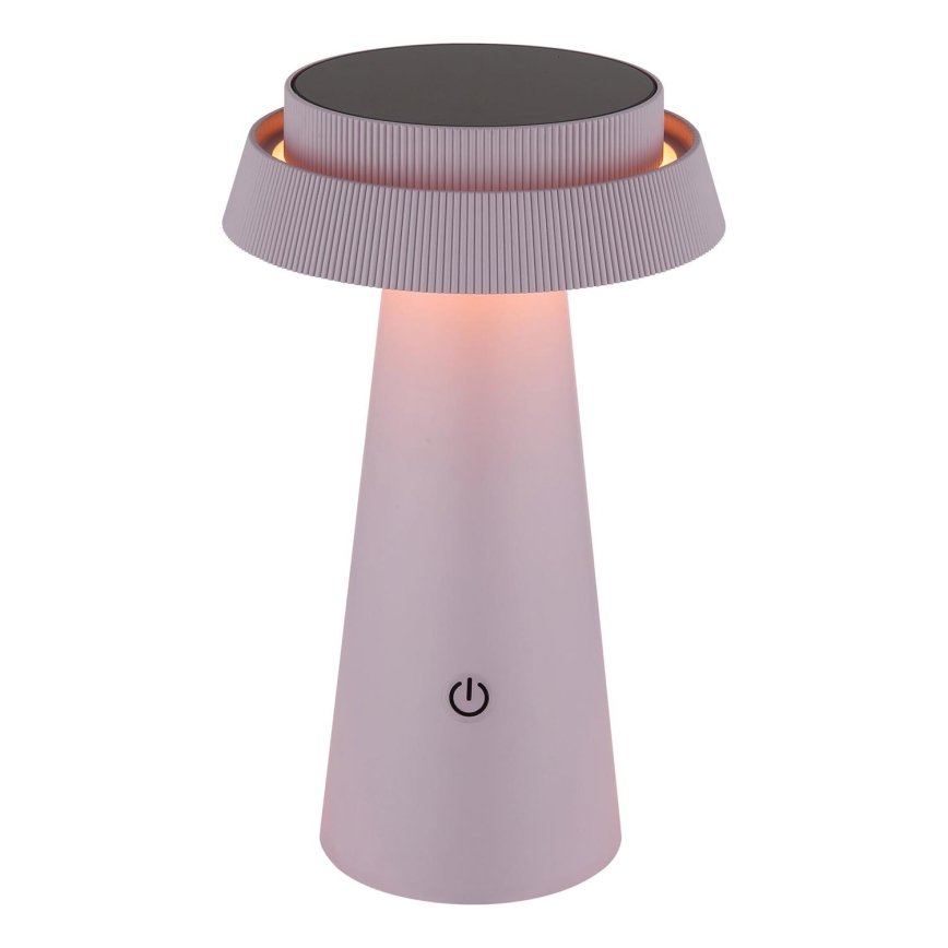Globo - Lámpara solar táctil LED regulable LED/4W/3,7W IP54 rosa