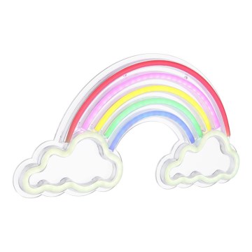 Globo - LED Decoración de pared de neón LED/3W/USB Arco iris