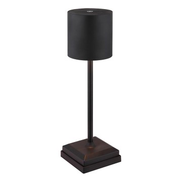 Globo - LED Lámpara de mesa recargable, táctil y regulable LED/1,5W/5V 2200 mAh negra