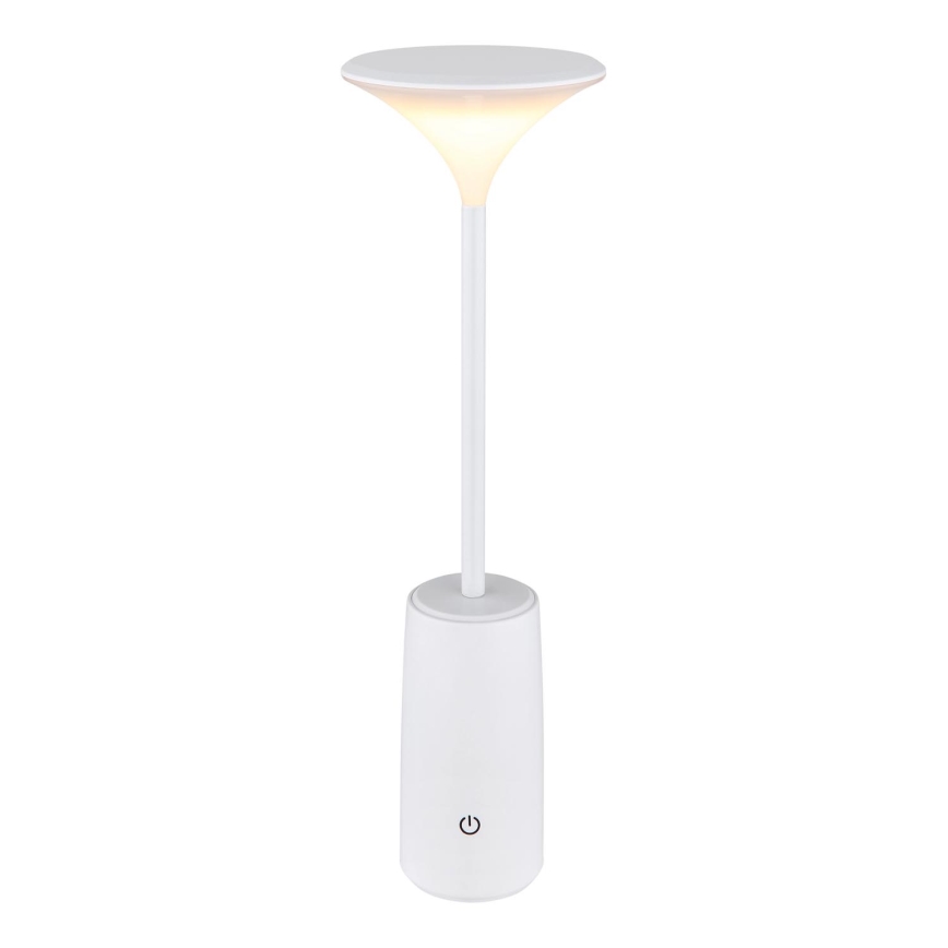 Globo - LED Lámpara de mesa táctil recargable y regulable LED/1,2W/3,7V 3000K 1500mAh blanco