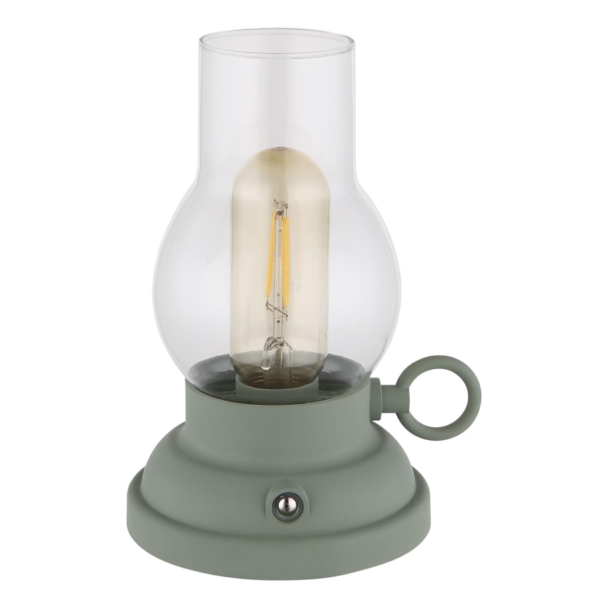 Globo - LED Lámpara de mesa táctil recargable y regulable LED/1W/3,7V 1200 mAh verde