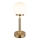 Globo - LED Lámpara de mesa táctil recargable y regulable LED/2,5W/5V 1800mAh 2700/4000/6500K latón