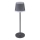 Globo - LED Lámpara de mesa táctil recargable y regulable LED/4,6W/3,7V 3000K 1800mAh gris IP54