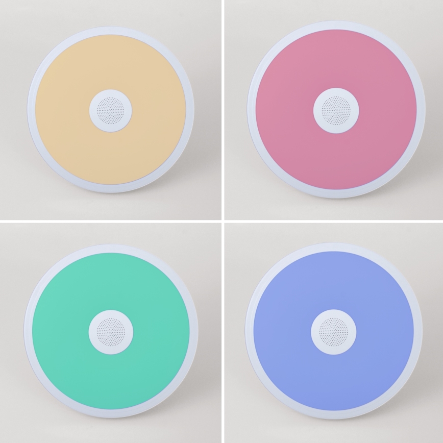 Globo - LED RGBW Lámpara de baño regulable con altavoz LED/18W/230V 3000-6500K IP44 + control remoto