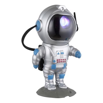 Globo - LED RGB Lámpara de mesa LED/4,5W/5V astronauta plata