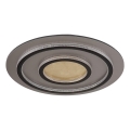 Globo - Luminaria de techo LED regulable LED/60W/230V 3000-6500K diámetro 55 cm negro + mando a distancia
