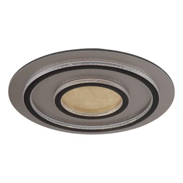 Globo - Luminaria de techo LED regulable LED/60W/230V 3000-6500K diámetro 55 cm negro + mando a distancia
