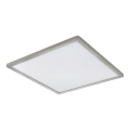 Globo - Luz de techo LED regulable para baño LED/24W/230V 42x42 cm IP44 cromo mate