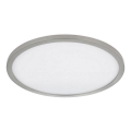 Globo - Luz de techo LED regulable para baño LED/24W/230V diá. 42 cm IP44 cromo mate