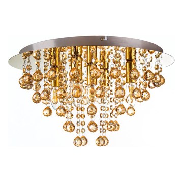 Globo - Plafón 5xE14/40W/230V diá. 46 cm dorado
