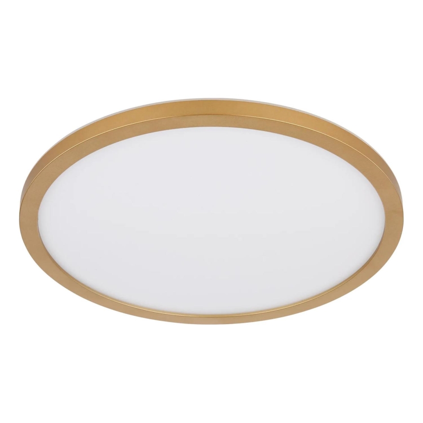 Globo - Plafón de baño LED regulable LED/24W/230V 3000K IP44 d. 42 cm latón